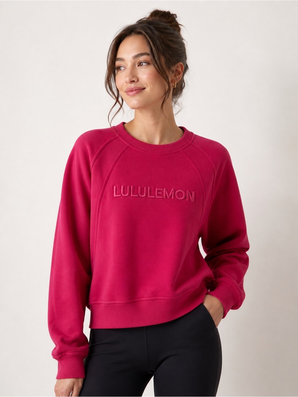 lululemon athletica Women's Crewneck Sweatshirt in Bright Pink